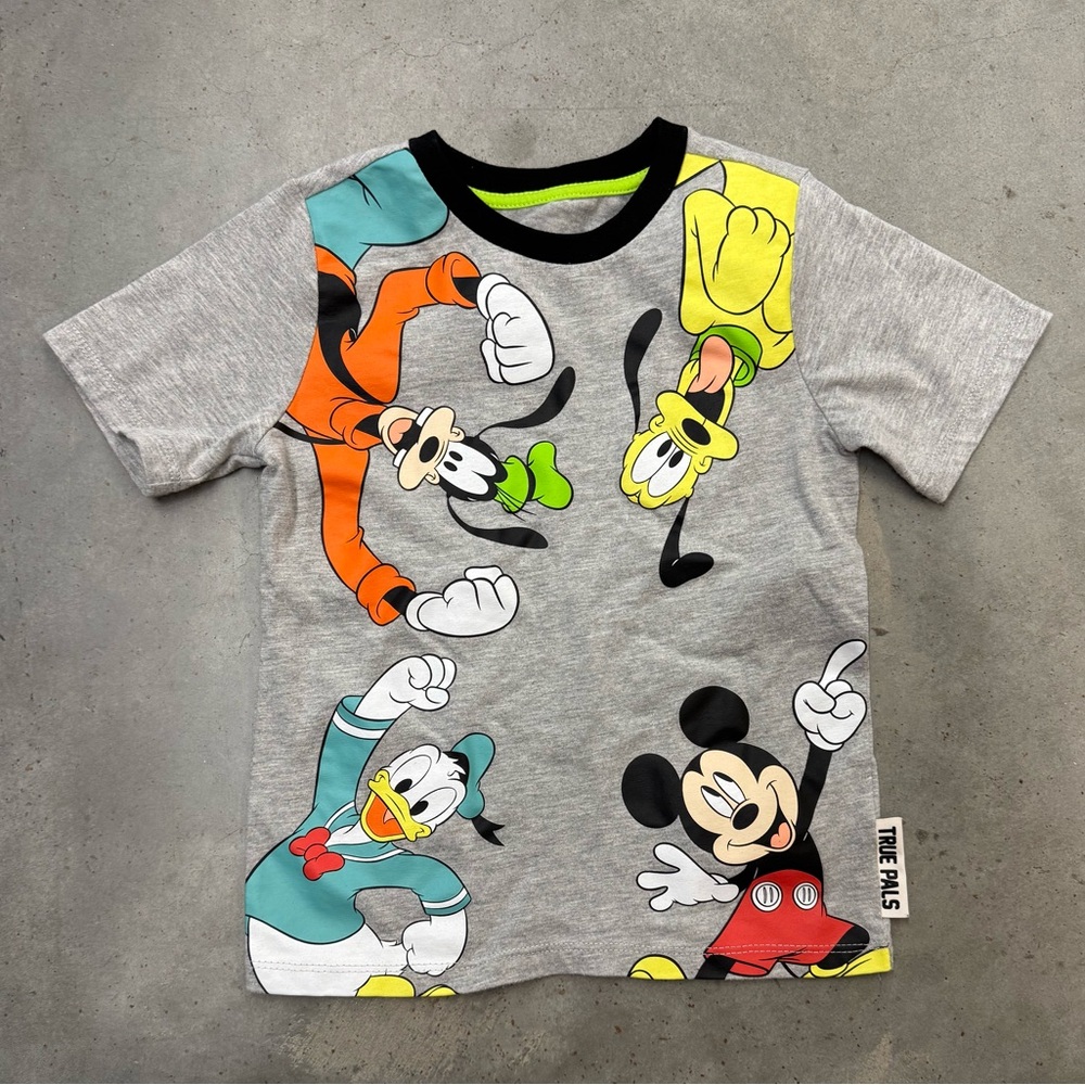 Disney Mickey Mouse Friends Tee Size 5T Graphic Shirt Mickey Pluto Goofy